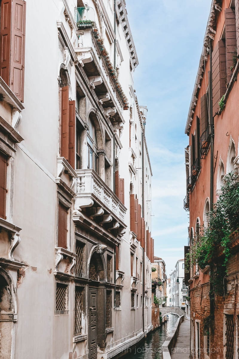 Venice Print, Italian Cityscape Fine Art Photography, Travel Gift, Vertical Large Living Room Artwork, Canal Architecture Wall Art - eireanneilis