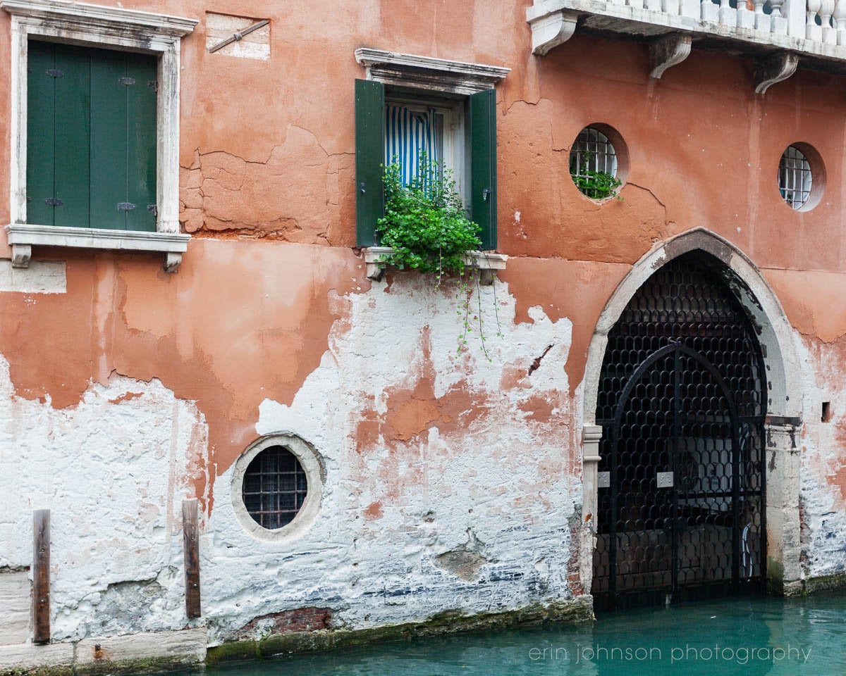 Venice Italy Photography Print, Travel Photography, Canal Architecture, Unframed Photo or Canvas Wrap, Large Unframed Living Room Wall Art - eireanneilis