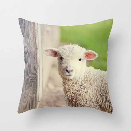Baby Lamb | Throw Pillow Cover