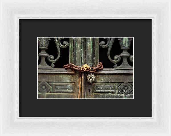 Locked by the rose - Framed Print