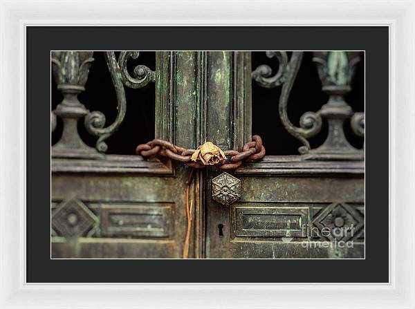 Locked by the rose - Framed Print