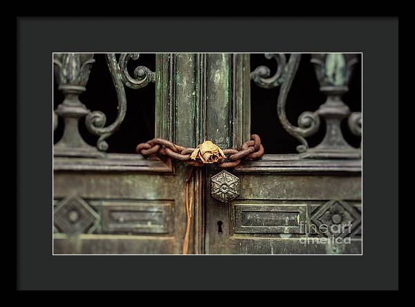 Locked by the rose - Framed Print