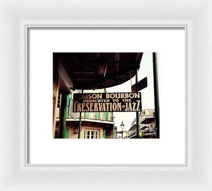 Maison Bourbon - New Orleans Framed Print