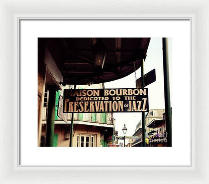 Maison Bourbon - New Orleans Framed Print