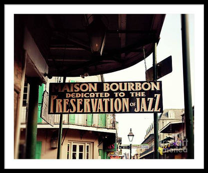 Maison Bourbon - New Orleans Framed Print