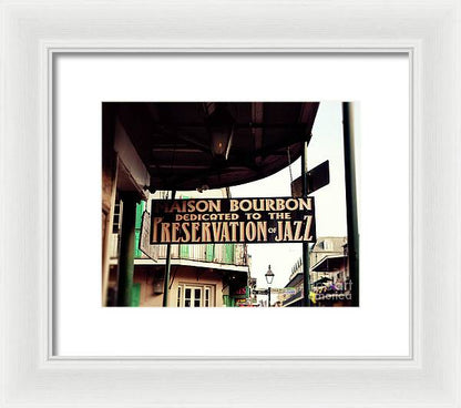 Maison Bourbon - New Orleans Framed Print