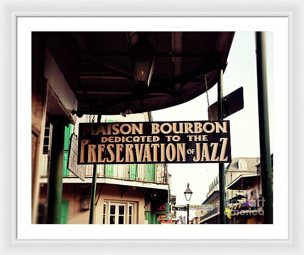 Maison Bourbon - New Orleans Framed Print