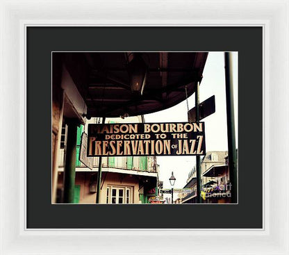 Maison Bourbon - New Orleans Framed Print