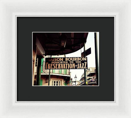 Maison Bourbon - New Orleans Framed Print