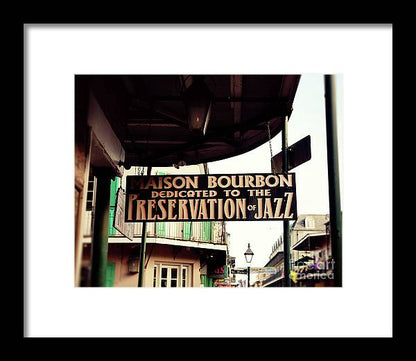 Maison Bourbon - New Orleans Framed Print