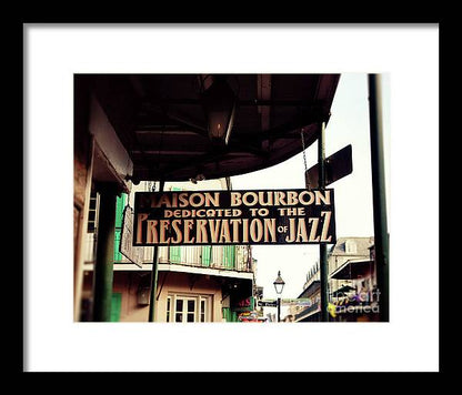 Maison Bourbon - New Orleans Framed Print