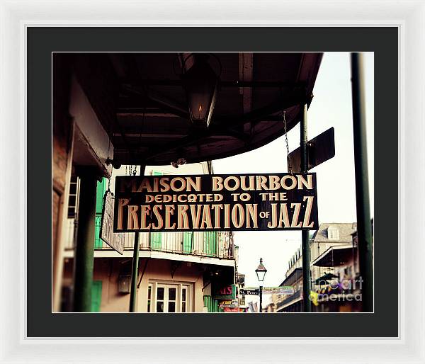 Maison Bourbon - New Orleans Framed Print