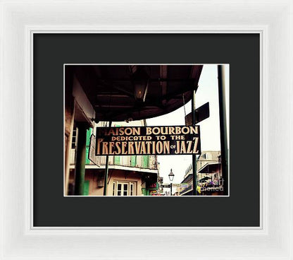 Maison Bourbon - New Orleans Framed Print