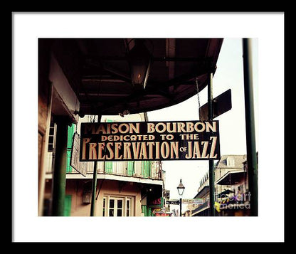 Maison Bourbon - New Orleans Framed Print