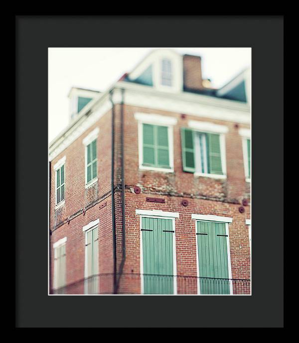 Nola Brick - New Orleans Framed Print