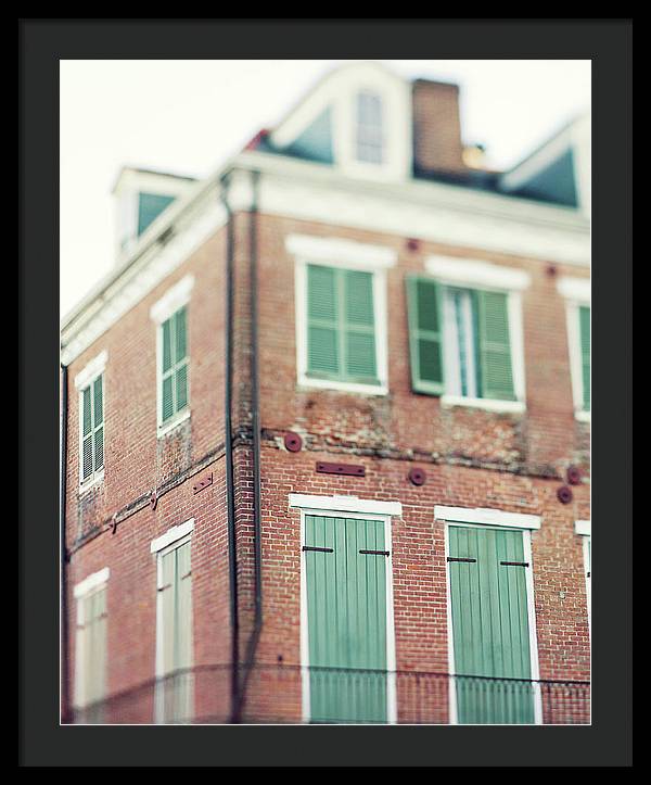 Nola Brick - New Orleans Framed Print