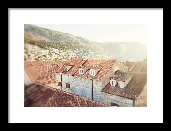 Orange Rooftops - Dubrovnik, Croatia - Framed Print