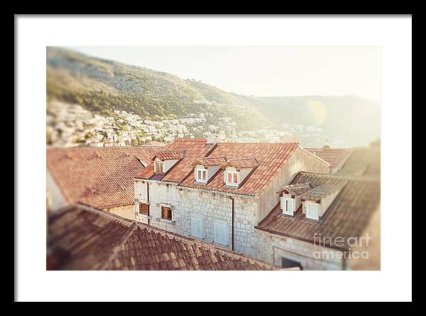 Orange Rooftops - Dubrovnik, Croatia - Framed Print