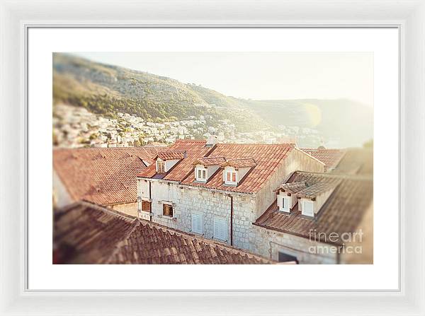 Orange Rooftops - Dubrovnik, Croatia - Framed Print