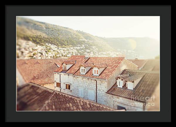 Orange Rooftops - Dubrovnik, Croatia - Framed Print