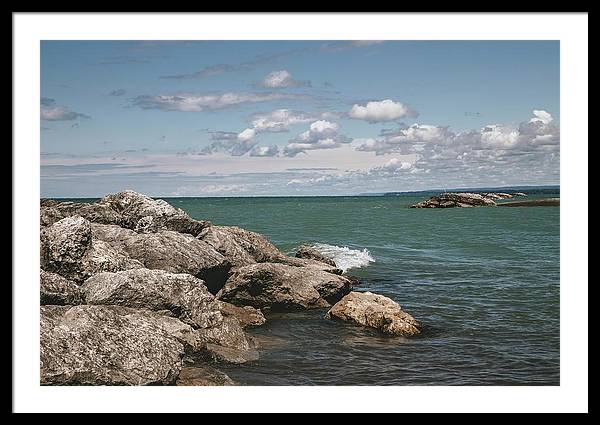 Presque Isle, Erie PA - Framed Print