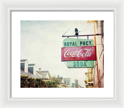 Royal Pharmacy - New Orleans Framed Print