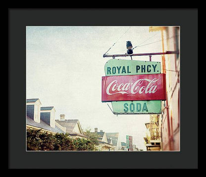 Royal Pharmacy - New Orleans Framed Print