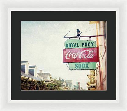 Royal Pharmacy - New Orleans Framed Print