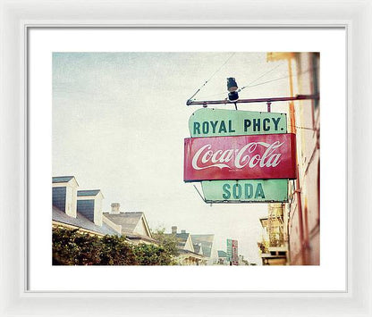 Royal Pharmacy - New Orleans Framed Print