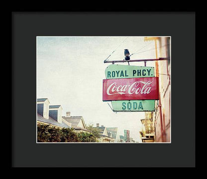 Royal Pharmacy - New Orleans Framed Print