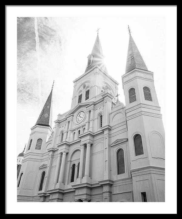 St Louis Cathedral New Orleans - Framed Print