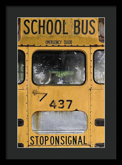 Stop on Signal - Bus Transportation Framed Print