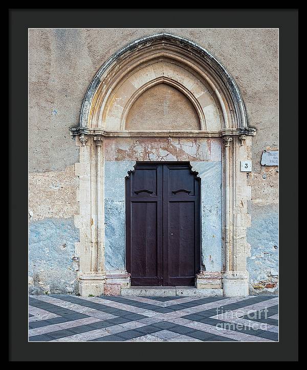 Taormina Door I - Framed Print