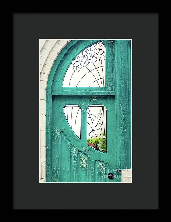 Teal Door - Framed Print