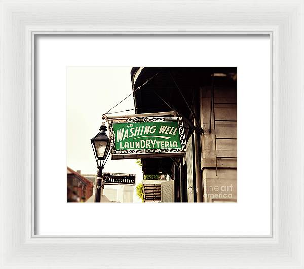 The Washing Well Laundryteria - Framed Print