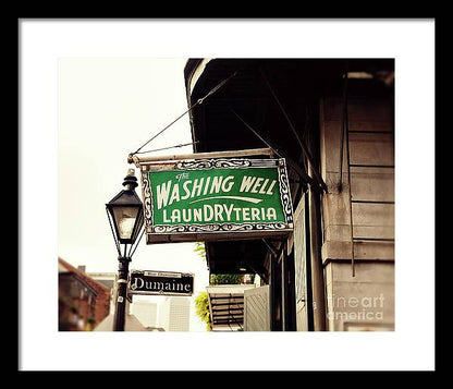 The Washing Well Laundryteria - Framed Print