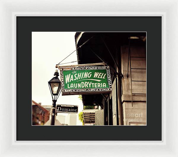 The Washing Well Laundryteria - Framed Print