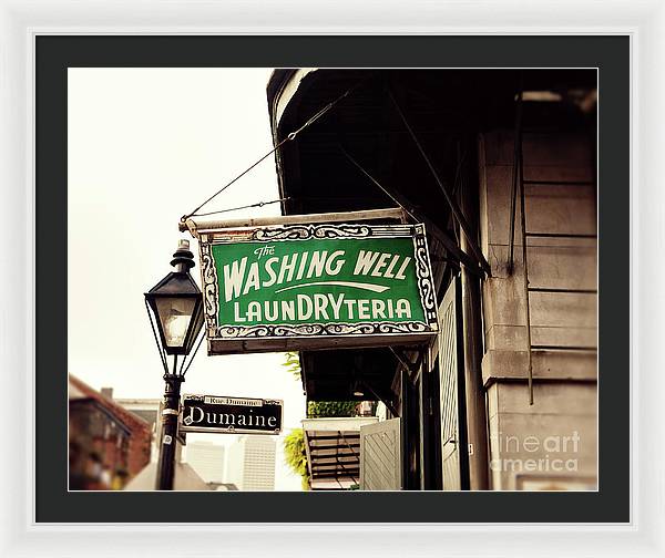 The Washing Well Laundryteria - Framed Print