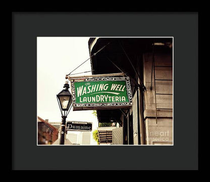 The Washing Well Laundryteria - Framed Print